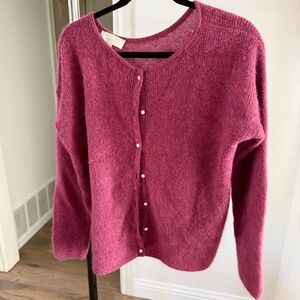 Sezane Gilet Gaspard - Cardigan Sweater in Pink - M